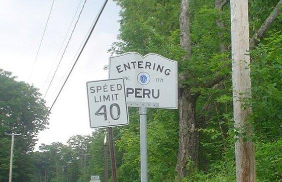 Entering Peru at the Worthington line.