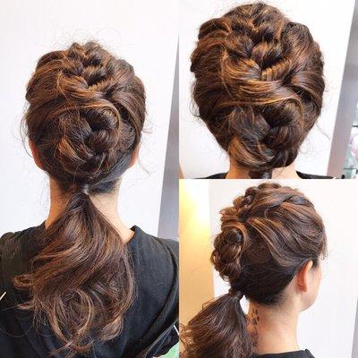 Braided updo by Sarah