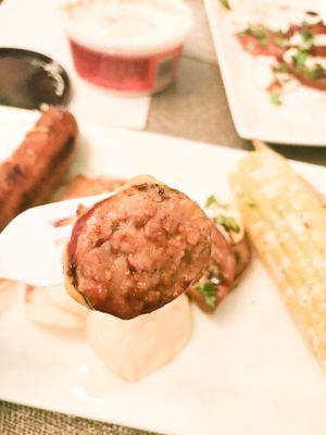 Pineapple teriyaki sausage