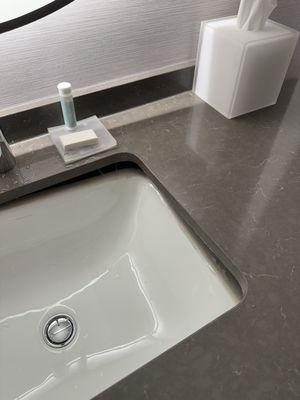 Sink falling off vanity