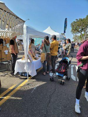 Walking around the street Faire.
