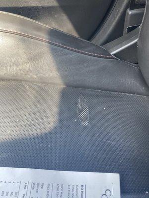 my service was on my roof and windshield but they ruined my passenger seat