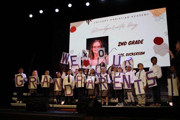Grandparents are invited on campus for lunch and a special performance for our Grandparents.