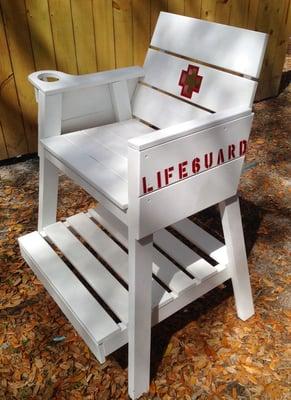 wood Lifeguard chairs
