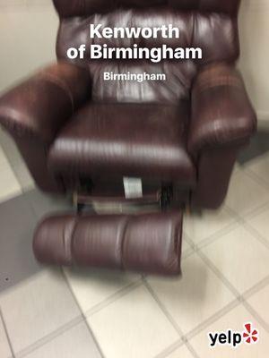 Every chair in this place is broken!