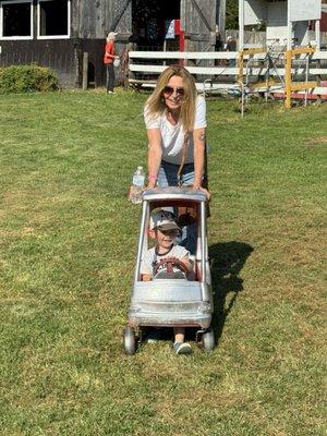 Park/playground area even my mom got into playing around.