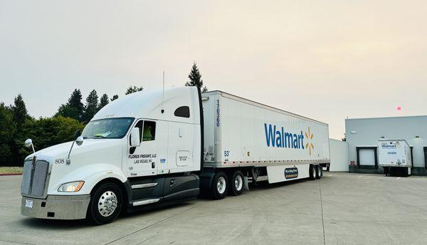 Delivering to Walmart super store