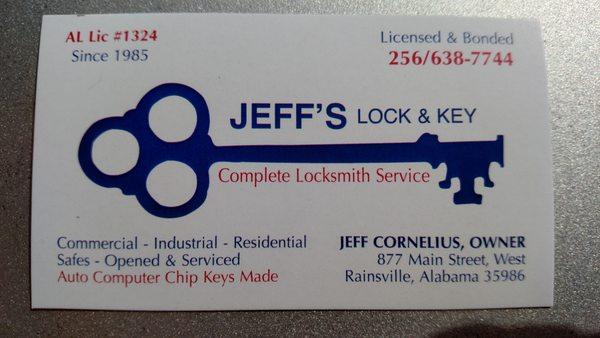 Jeff's Lock & Key
