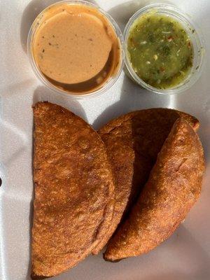 Shrimp and cheese empanadas