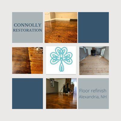 We are floored with the results of this refinish job on a 200+ year old farmhouse in Alexandria, NH.