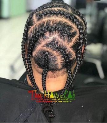 Men braids styles done by Thee! Find her on Instagram @theehairlab