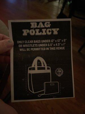 Take note, this is certainly new and they have a medal detector at the door too!