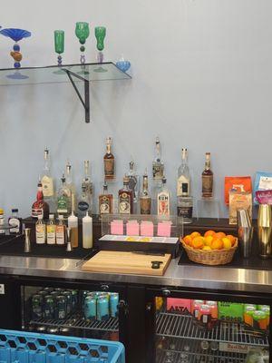 Michigan bottles on display