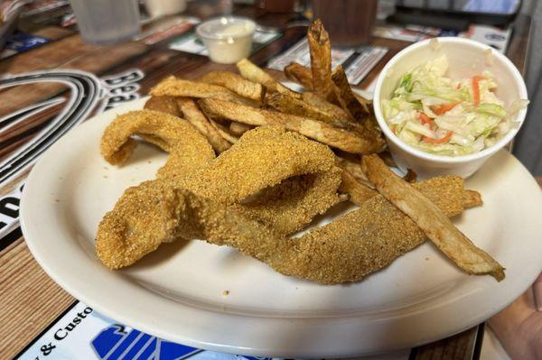 Cat fish lunch portion