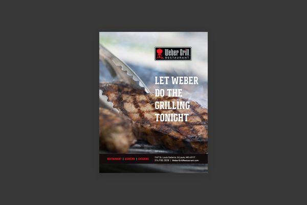 Weber Grill Restaurant Magazine Advertisement