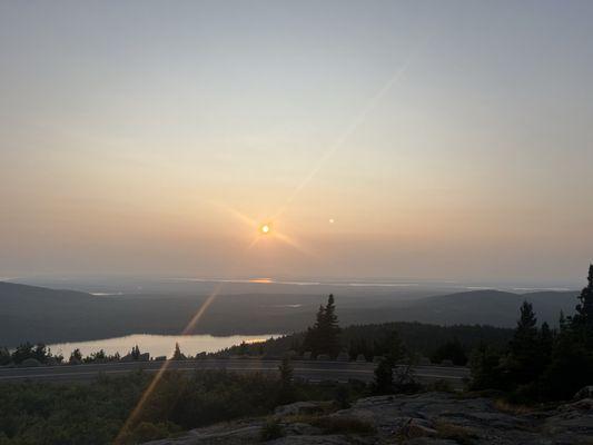 Sunset at Cadillac Mountain