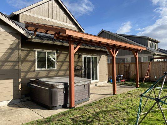 Removal of hot tub. Befoere pic.