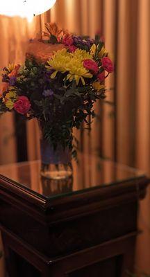 The blur is from the message card only