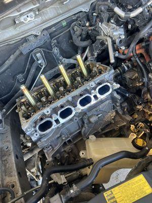Head gasket and water pump on prius