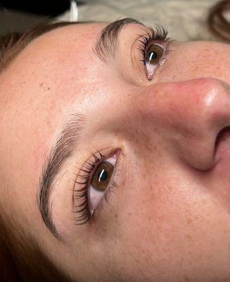 Lash lift and tint
