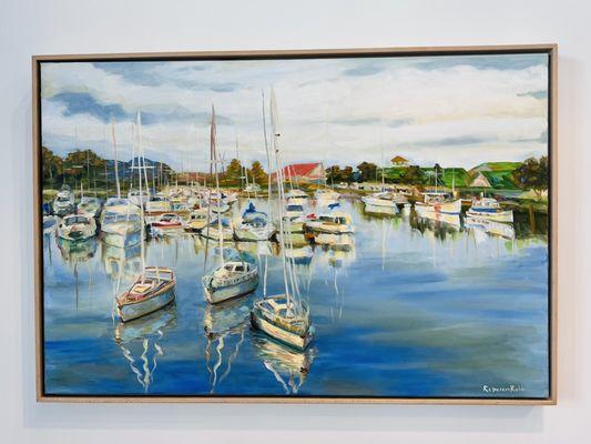 Beautiful painting by artist Rebecca Robb Fine Art at Otay Ranch Town Center.