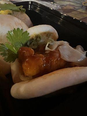 Delicious chicken bao buns