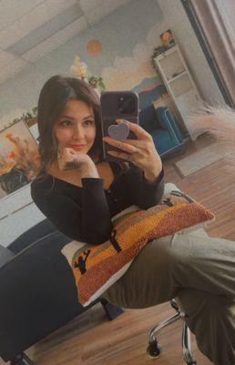 Malena @YourLashBestie (Me) hanging out at the studio now in Grand Terrace!