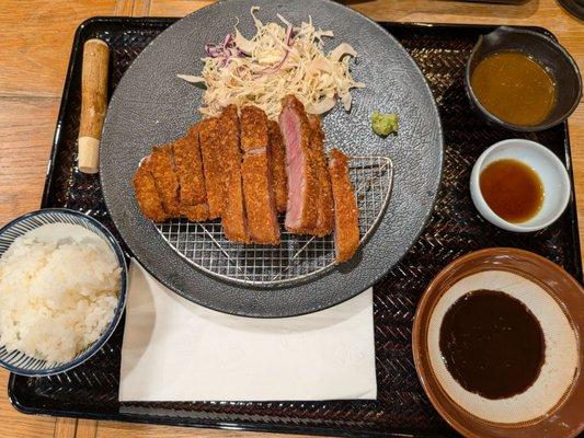 8.5 oz beef katsu set