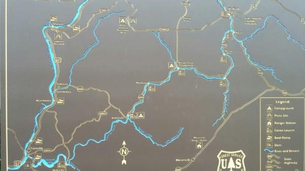 Map of Tionesta Creek