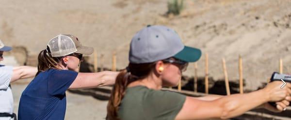 Women's only basic pistol course.