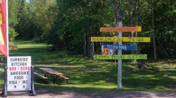 We drove past the signs, did a U-turn and gave it a try. So glad we did!