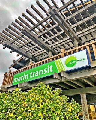 Making moves @marintransit ! Building sign refreshed in San Rafael. Lexan plastic + Digitally Printed Vinyl + Gloss Laminate #transit
