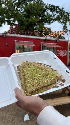 Dubai chocolate crepe