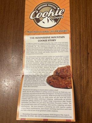 Moonshine Mountain Cookies