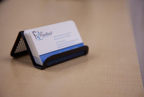 Business counters on the counter