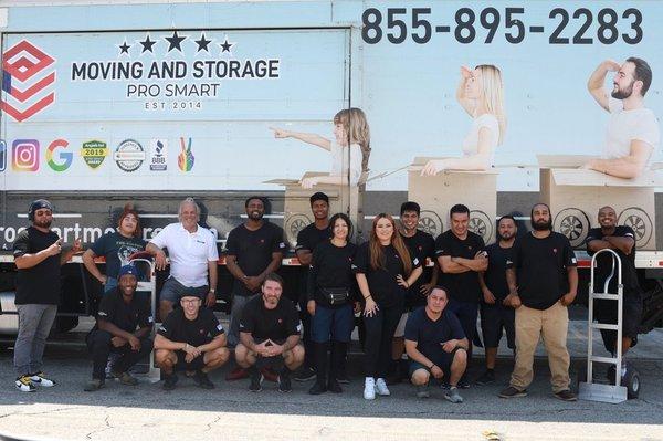 Professional moving crew