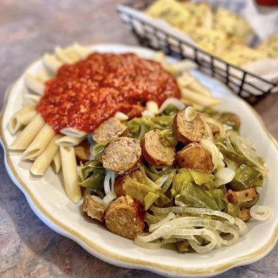 Sausage, Onions & Bell Peppers