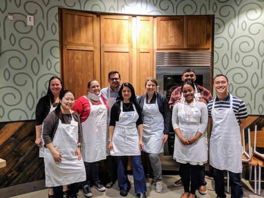 With Dutch Monkey Doughnuts co-founders and co-owners Martin Burge and Arpana Satyu-Burge after their Divine Doughnuts cooking class.