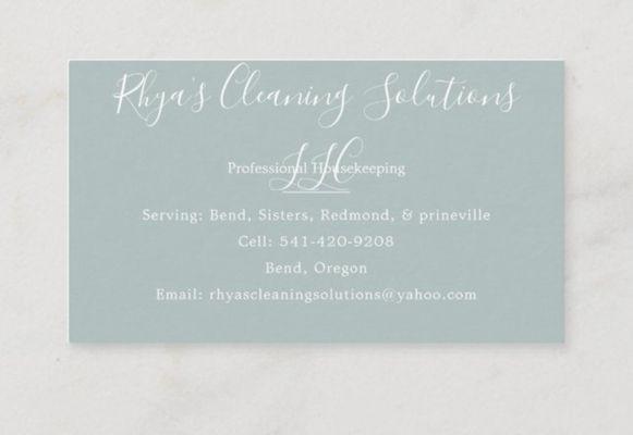 Rhya’s Cleaning Solutions