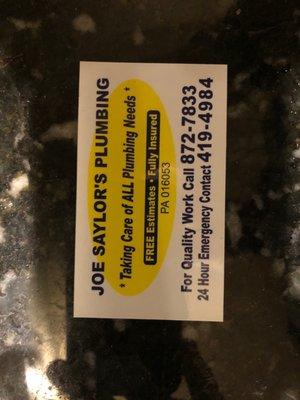 Joe Saylor's Plumbing