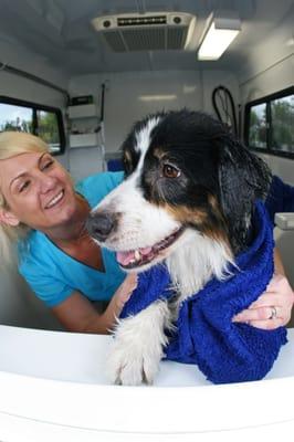 Bathtime is better when shared with friends