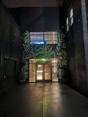 Main side entrance.