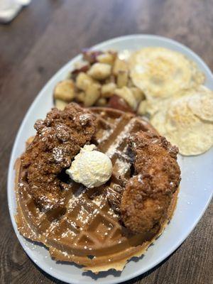Chicken and waffles