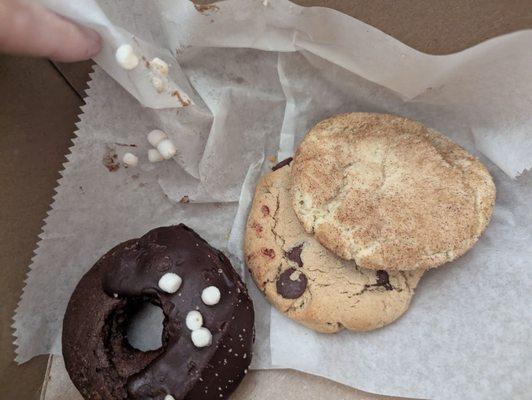 Donut and cookies