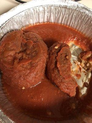 Burnt dry rice balls