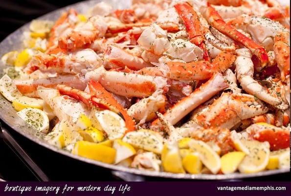 These Crab Legs were served at a Wedding Reception