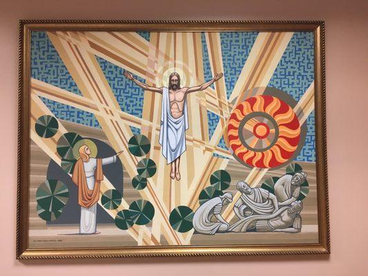 Artist is Fr. Larry Lossing. Dated 1989. 9/17/16