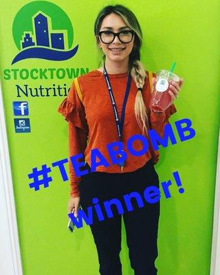 Weekly #teabomb winner