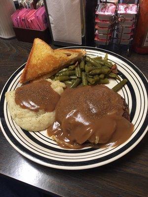 Hamburger steak special. $8. Really good