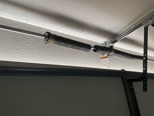 Broken garage door springs